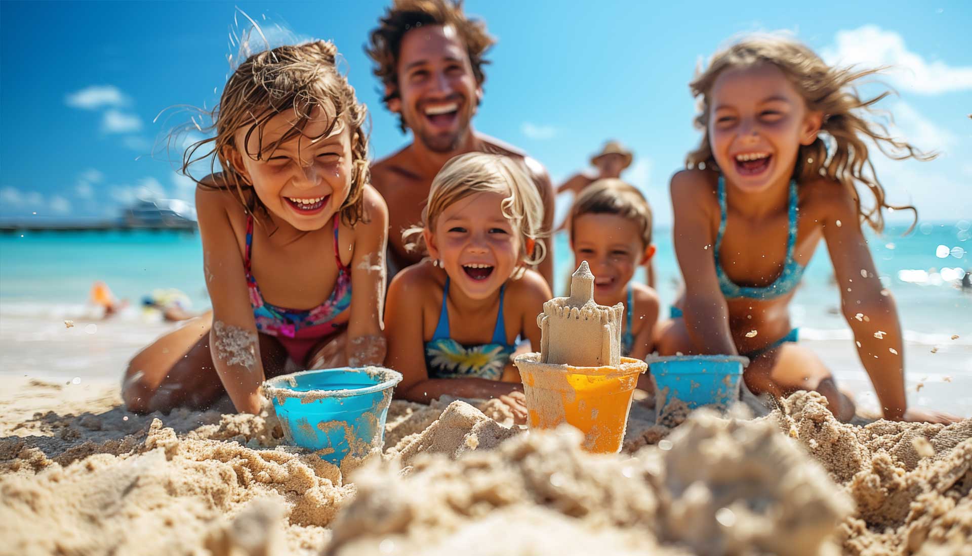 Divertimento per tutti in spiaggia